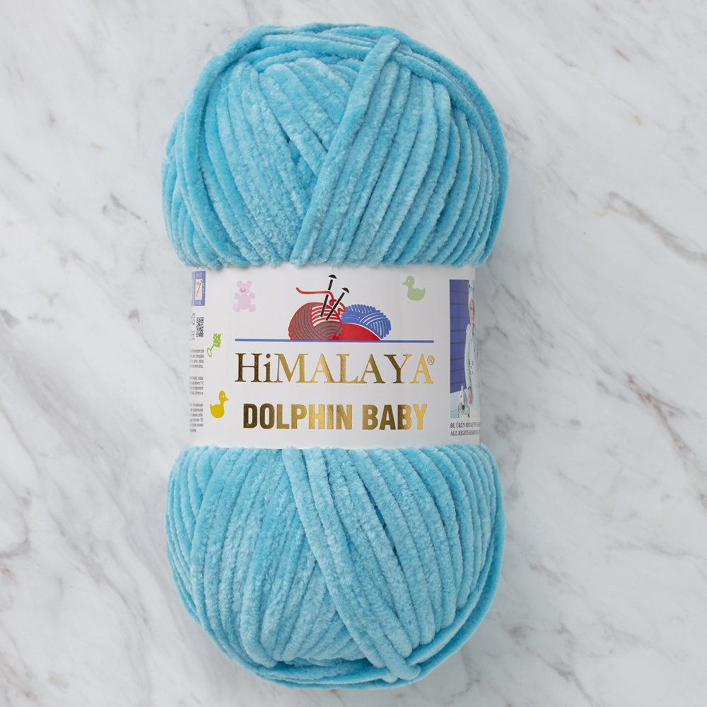 Himalaya Dolphin Baby Chenille Yarn, Turquoise - 80315