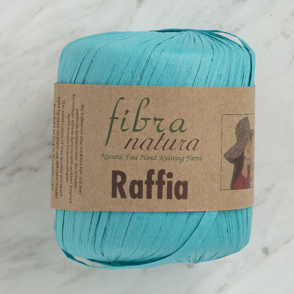 Fibra Natura 40 g Raffia Paper Yarn, Turquoise - 116-09