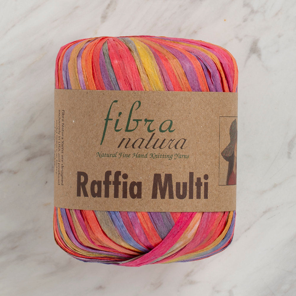 Fibra Natura 35 g Raffia Paper Yarn, Variegated - 117-01
