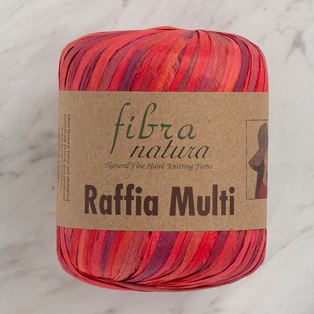 Pp Raffia Yarn Fibra Natura 35 g Raffia Paper Yarn, Variegated - 117-02