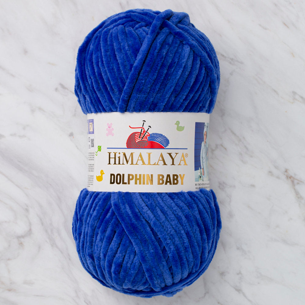 Himalaya Dolphin Baby Chenille Yarn, Saks Blue - 80329