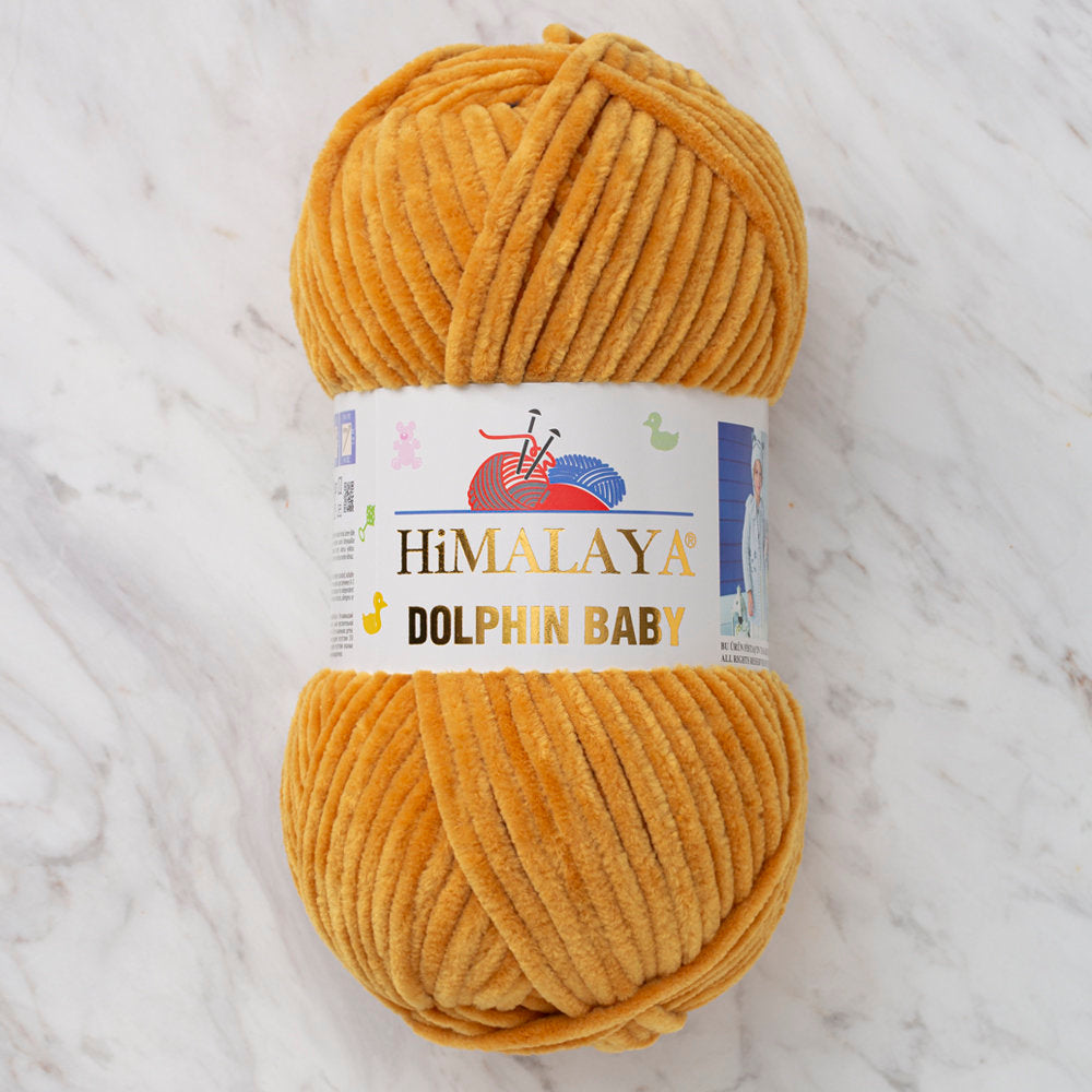 Himalaya Dolphin Baby Chenille Yarn, Yellow - 80302