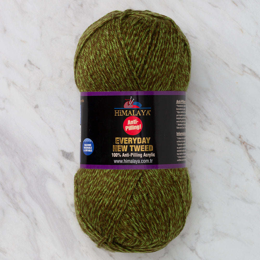 Himalaya Everyday New Tweed Yarn, Green - 75106