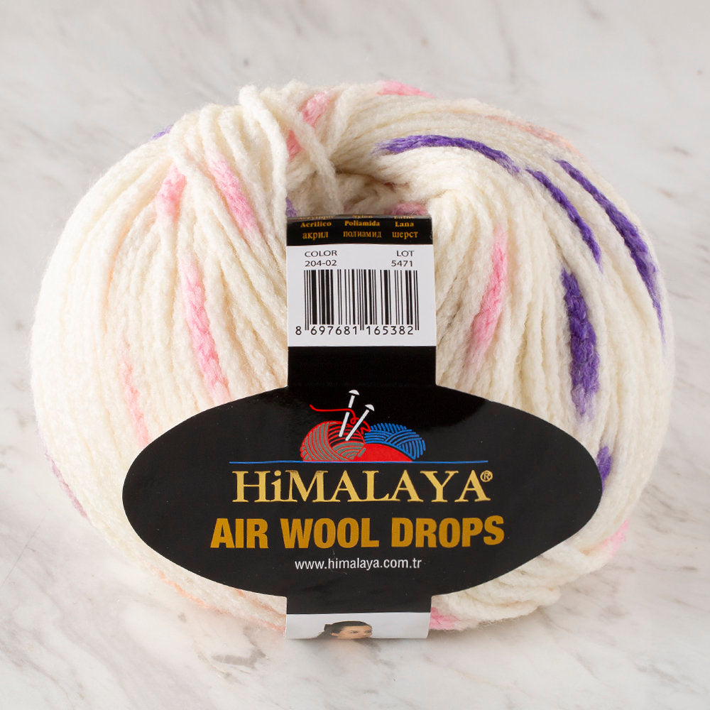 Himalaya Air Wool Drops Speckled Yarn, Cream - 20402