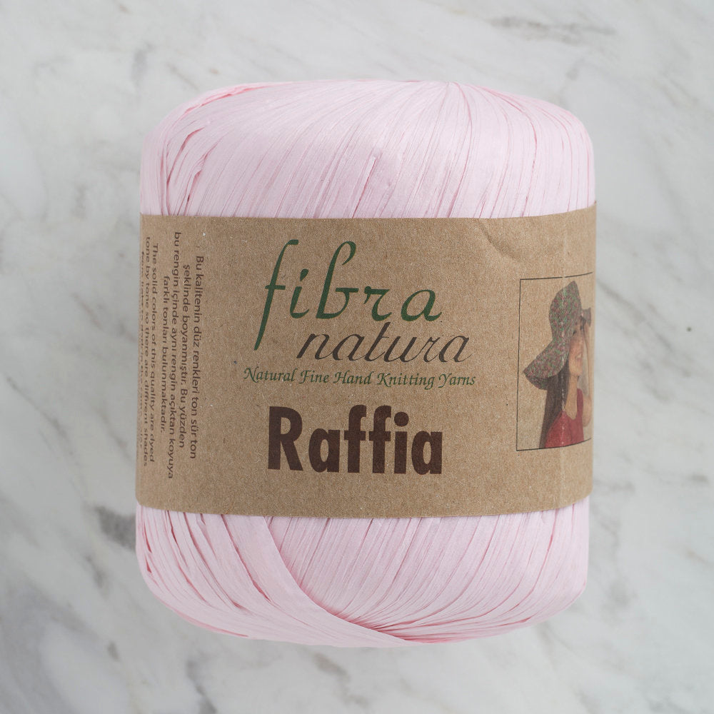 Fibra Natura 40 g Raffia Paper Yarn, Light Pink - 116-17