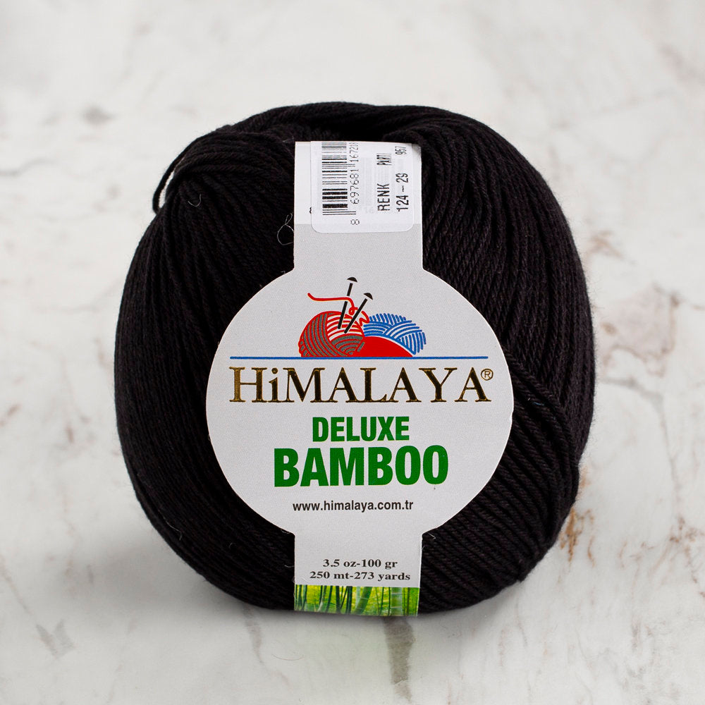 Himalaya Deluxe Bamboo Yarn, Black - 124-29
