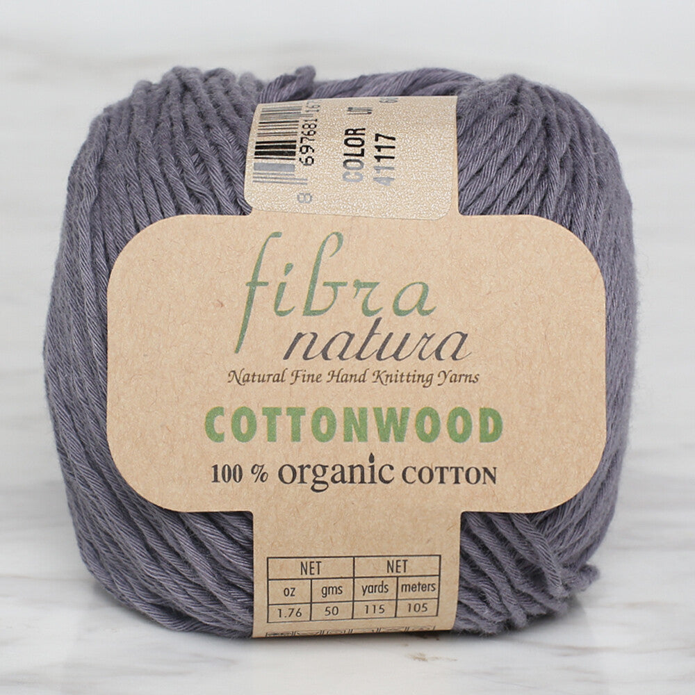Fibra Natura Cottonwood Yarn, Dark Grey - 41117