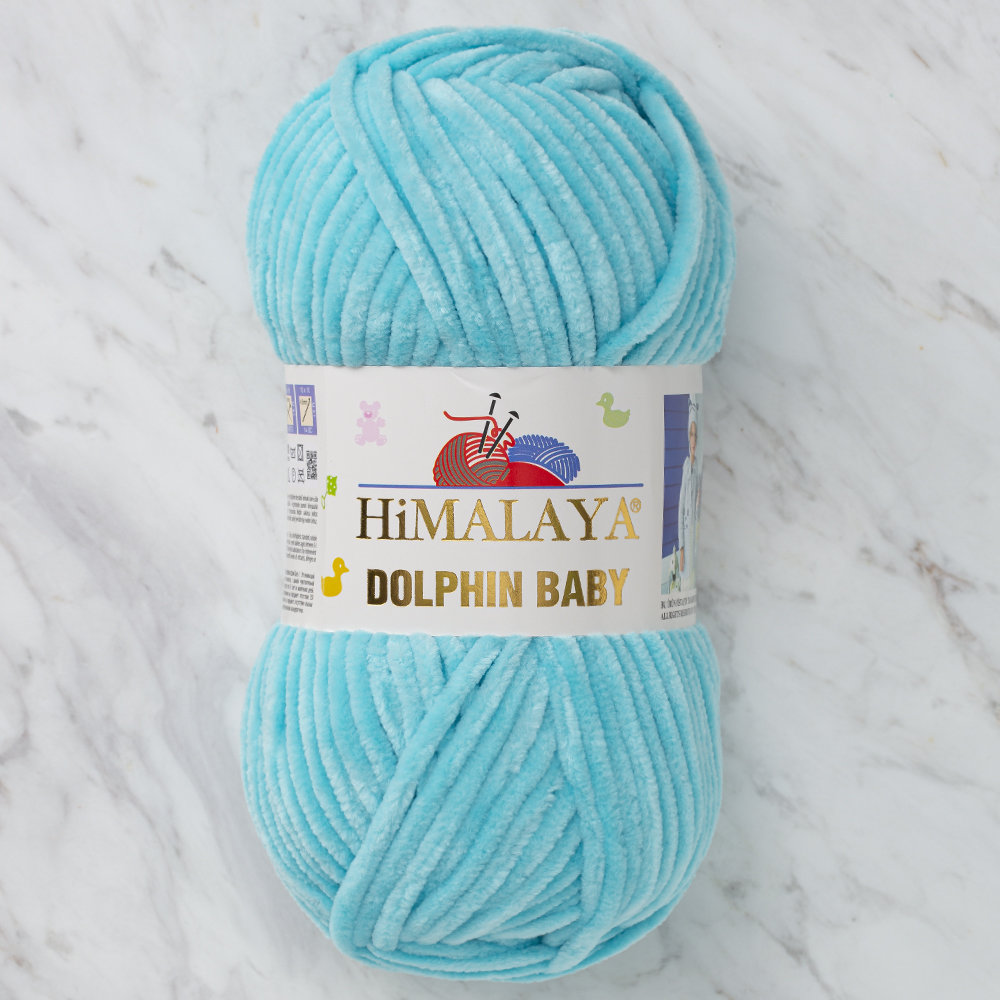 Himalaya Dolphin Baby Chenille Yarn, Turquoise - 80335