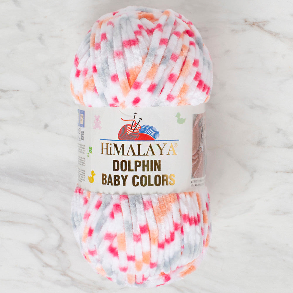 Himalaya Dolphin Baby Colors Chenille Yarn, Variegated - 80420