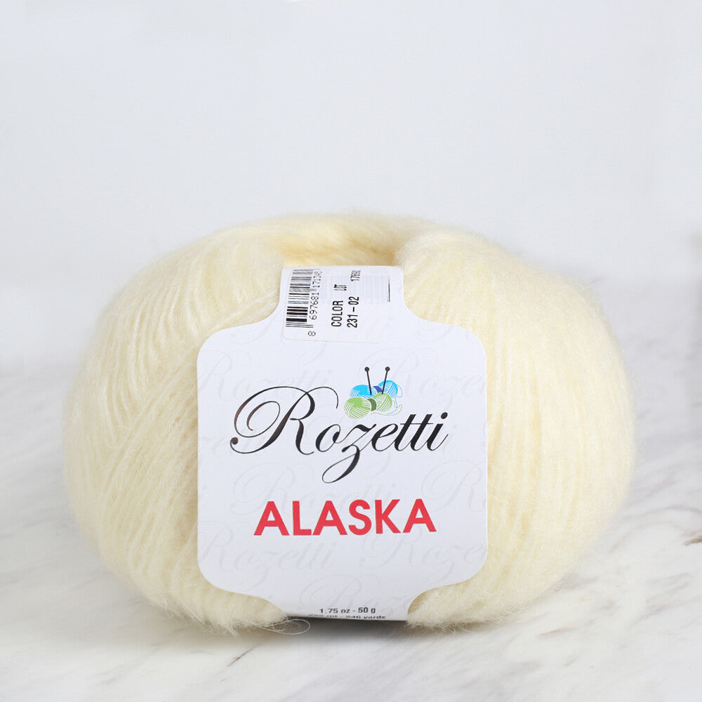 Rozetti Alaska Knitting Yarn, Light Yellow - 231-02