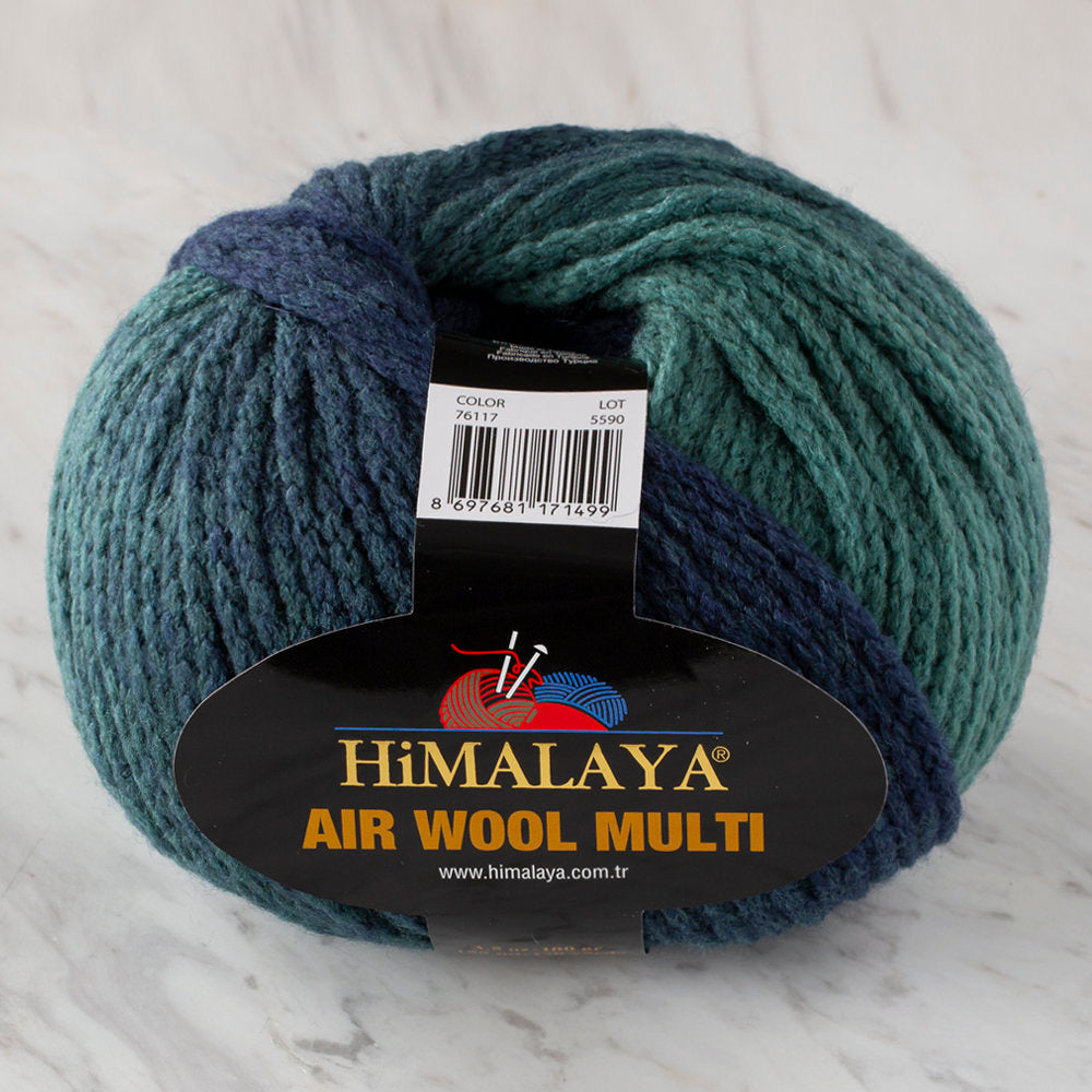 Himalaya Air Wool Multi Yarn, Variegated - 76117