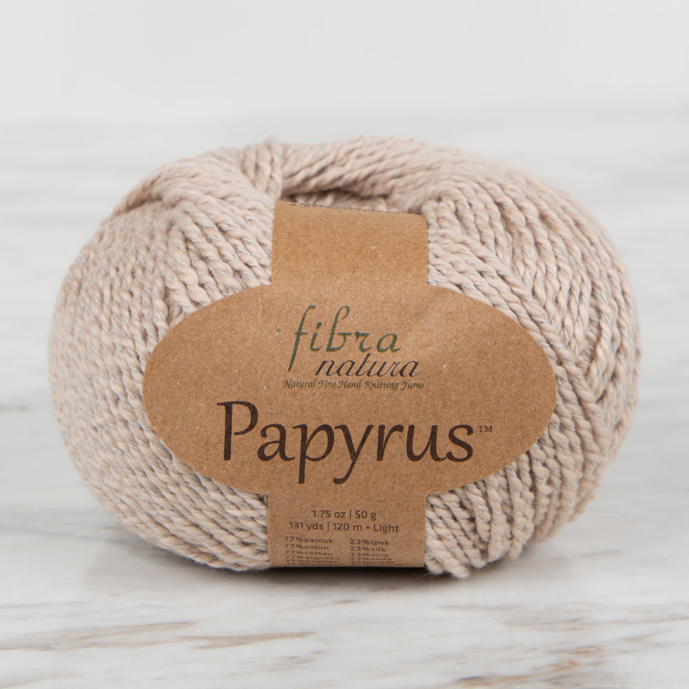 Fibra Natura Papyrus Hand Knitting Yarn,Beige - 229-22