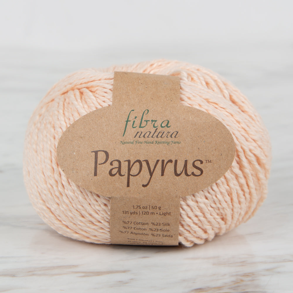 Fibra Natura Papyrus Hand Knitting Yarn,Salmon-Colored - 229-04