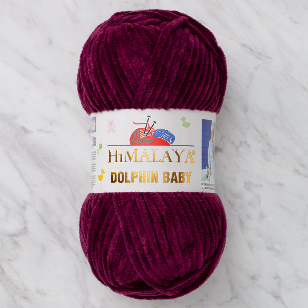 Himalaya Dolphin Baby Chenille Yarn, Purple - 80339