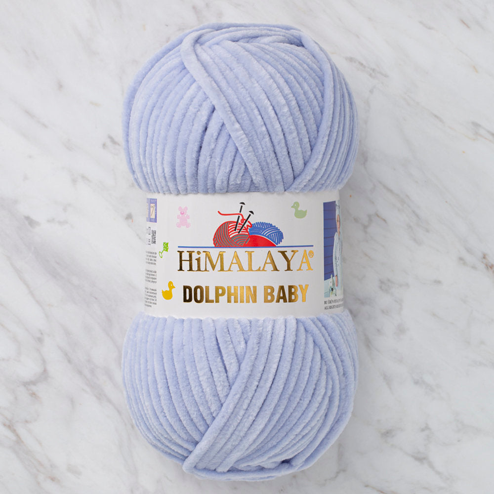 Himalaya Dolphin Baby Chenille Yarn, Ice Blue - 80344