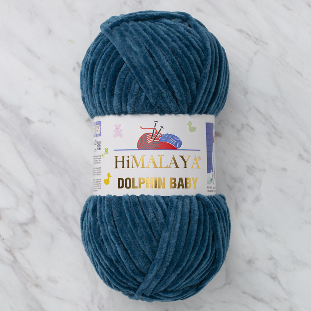 Himalaya Dolphin Baby Chenille Yarn, Petrol Green - 80348