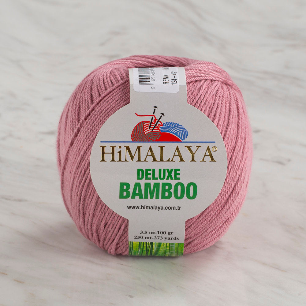Himalaya Deluxe Bamboo Yarn, Dusty Rose - 124-42