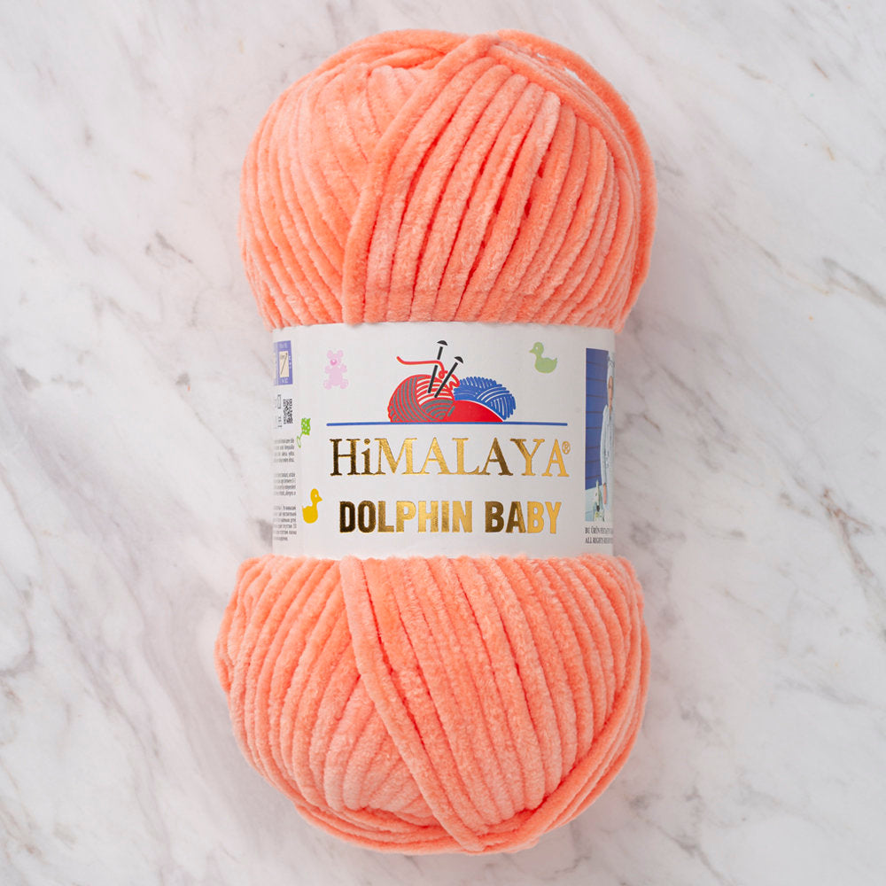 Himalaya Dolphin Baby Chenille Yarn, Orange - 80355