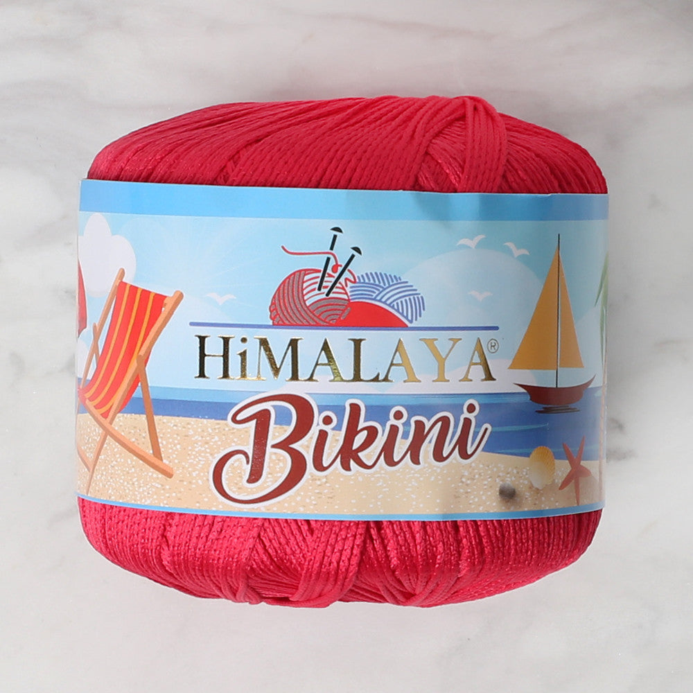 Himalaya Bikini Knitting Yarn, Dark Red - 80607