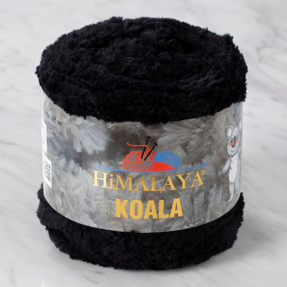 Himalaya Koala Chenille Baby Yarn, Black - 75709
