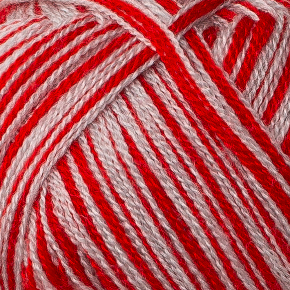 Himalaya Everyday Senfoni 3 Skeins Set Yarn, Red-White - 710-22