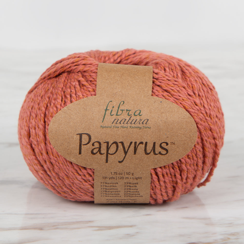 Fibra Natura Papyrus Hand Knitting Yarn,Orange - 229-27