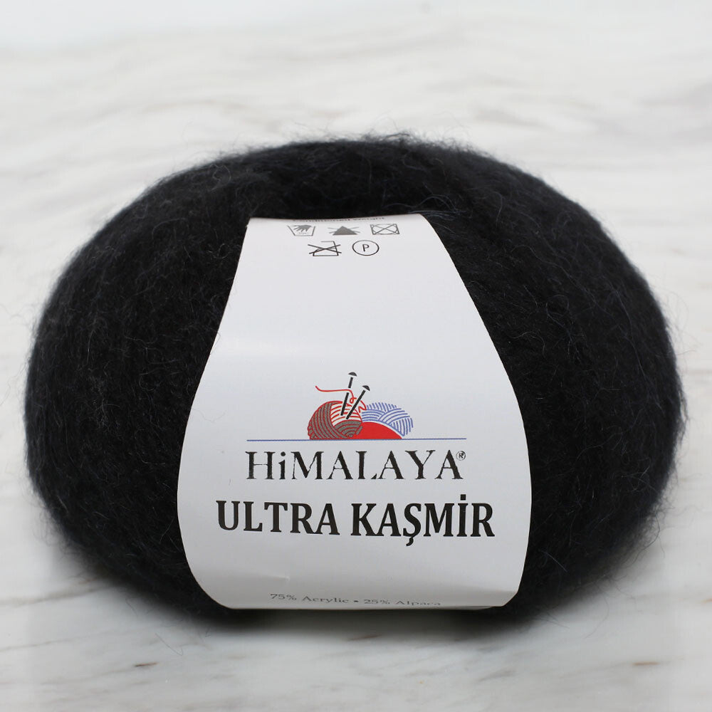 Himalaya Ultra Kaşmir Knitting Yarn, Black - 56824