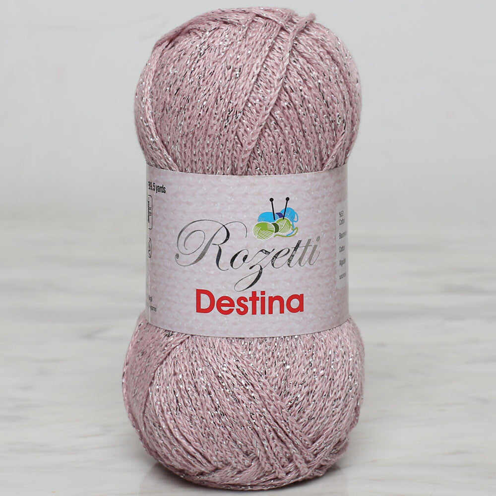 Rozetti Destina 50 gr Yarn, Light Pink - 45007