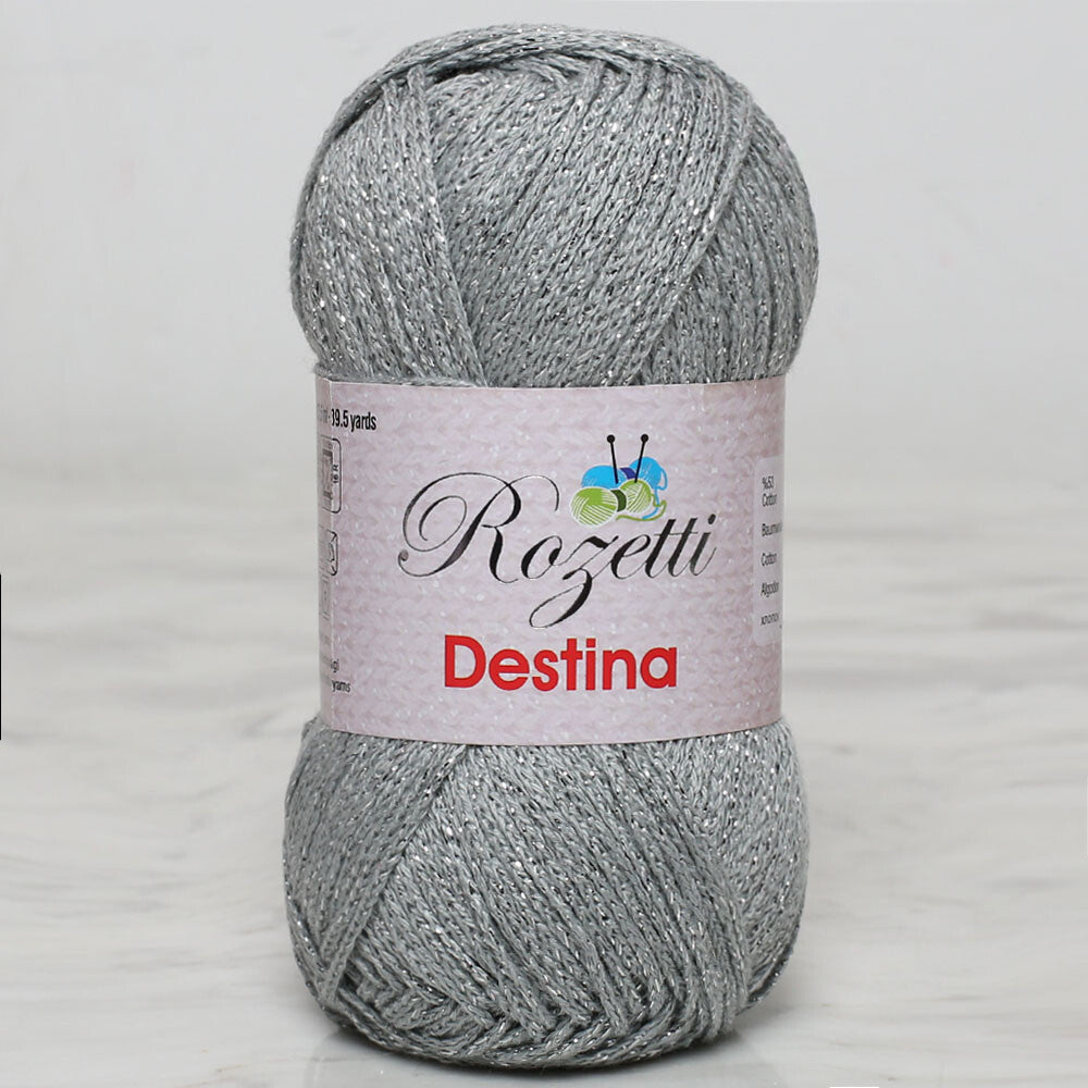 Rozetti Destina 50 gr Yarn, Grey - 45026