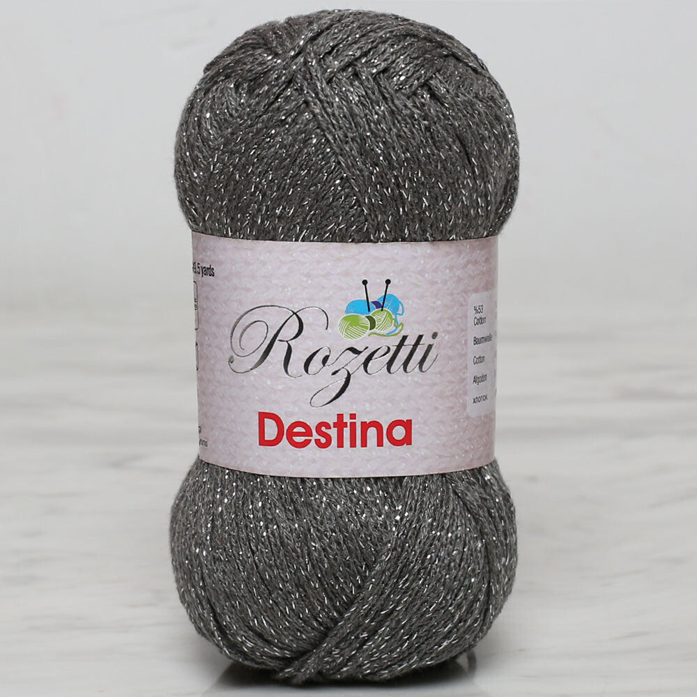 Rozetti Destina 50 gr Yarn, Dark Grey - 45027