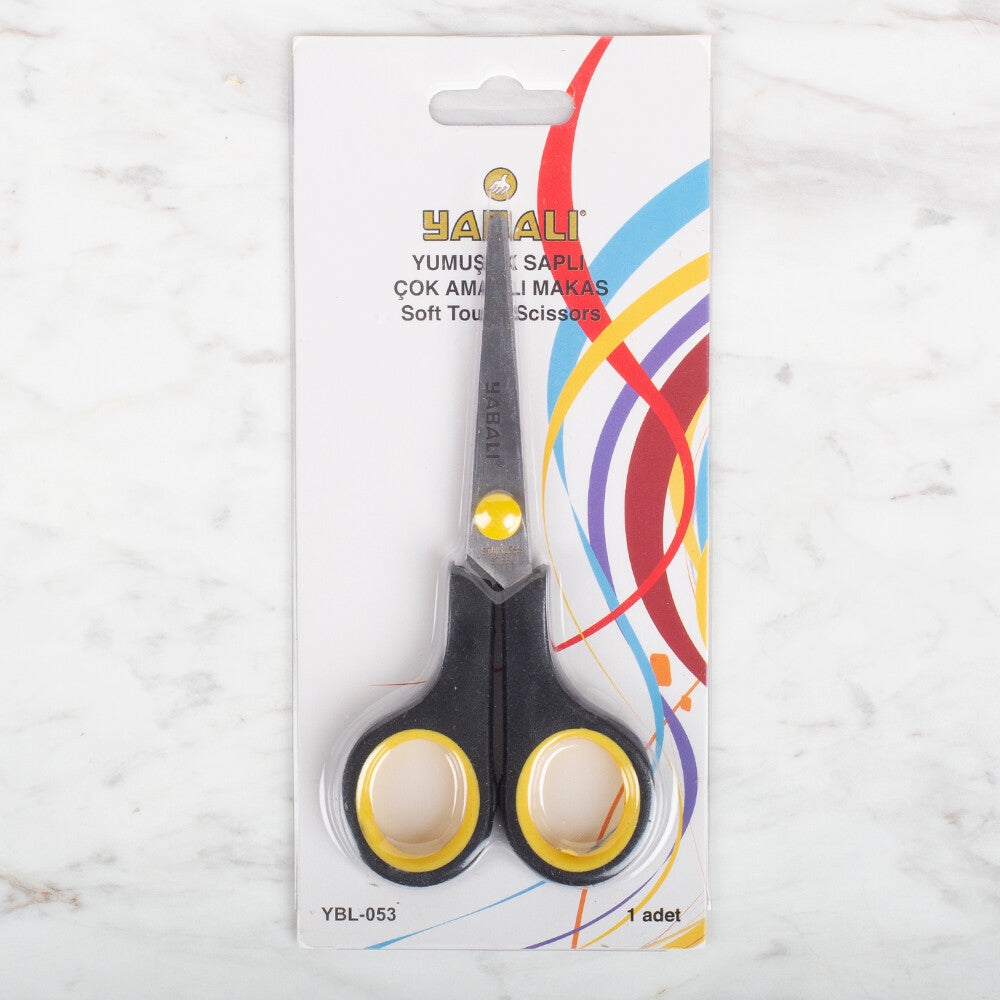 Yabalı Soft Handle Multi-Purpose Scissors, Black YBL - 053 / no. 7