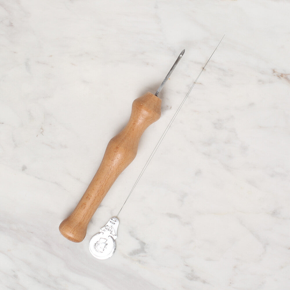 Yabalı Fine Tip Wooden Punch Needle - 086