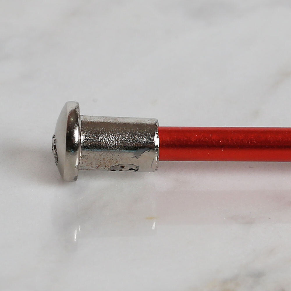Yabalı 4mm 35 cm Knitting Needle with Measure, Red - YBL-347