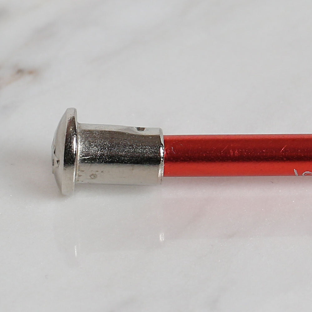 Yabalı 4.5mm 35 cm Knitting Needle with Measure, Red - YBL-347