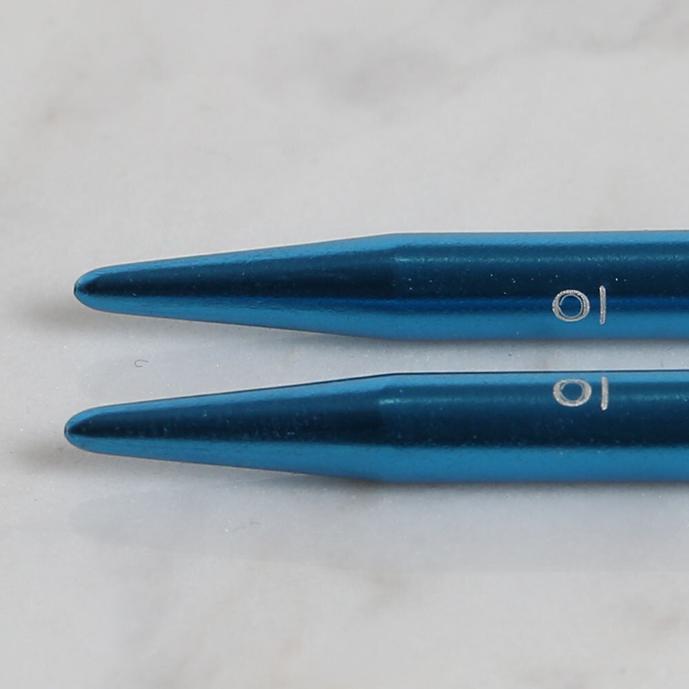 Yabalı 5mm 35 cm Knitting Needle with Measure, Blue - YBL-347