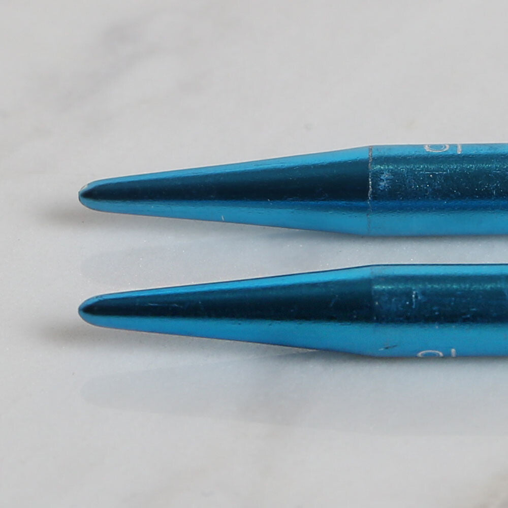 Yabalı 6mm 35 cm Knitting Needle with Measure, Blue - YBL-347