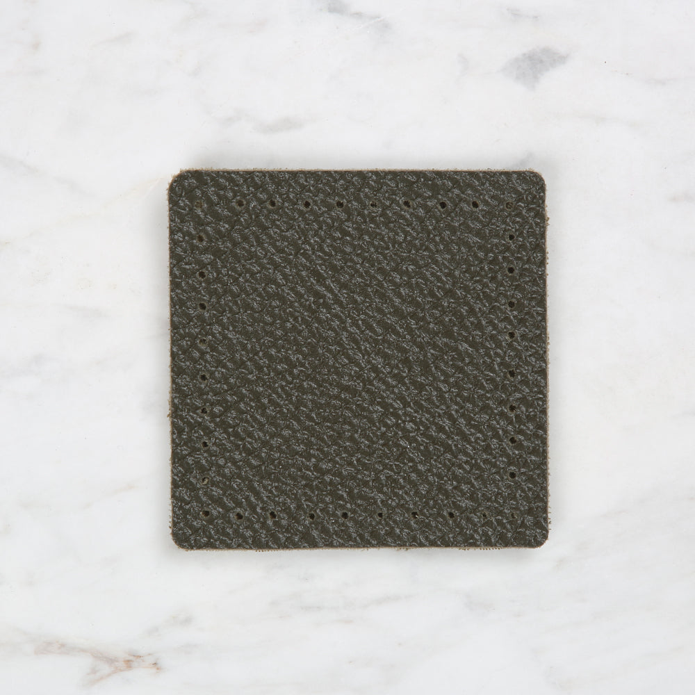 Knitme Square Leather 8x8 cm Green BA-0051