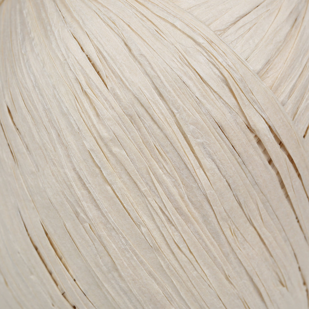Iplix Natural Raffia Paper Yarn ,Cream - 45