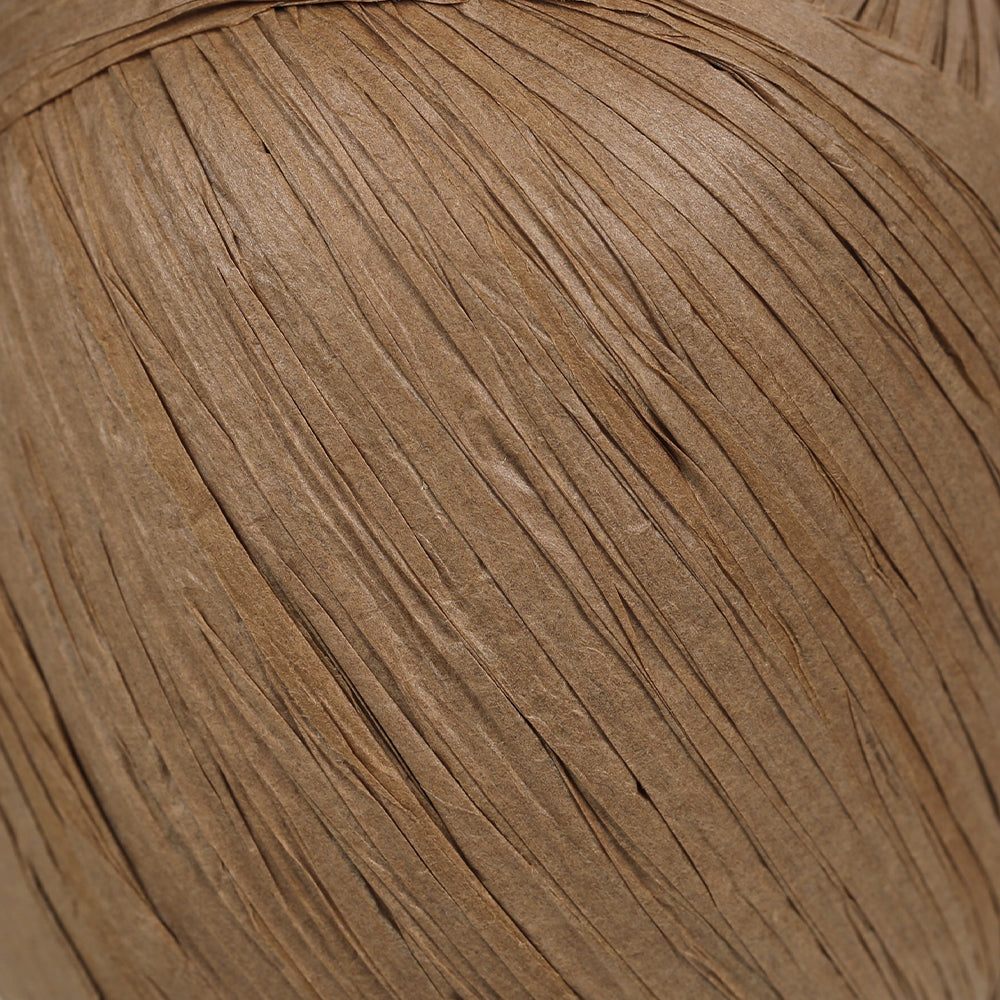 Iplix Natural Raffia Paper Yarn ,Brown - 007