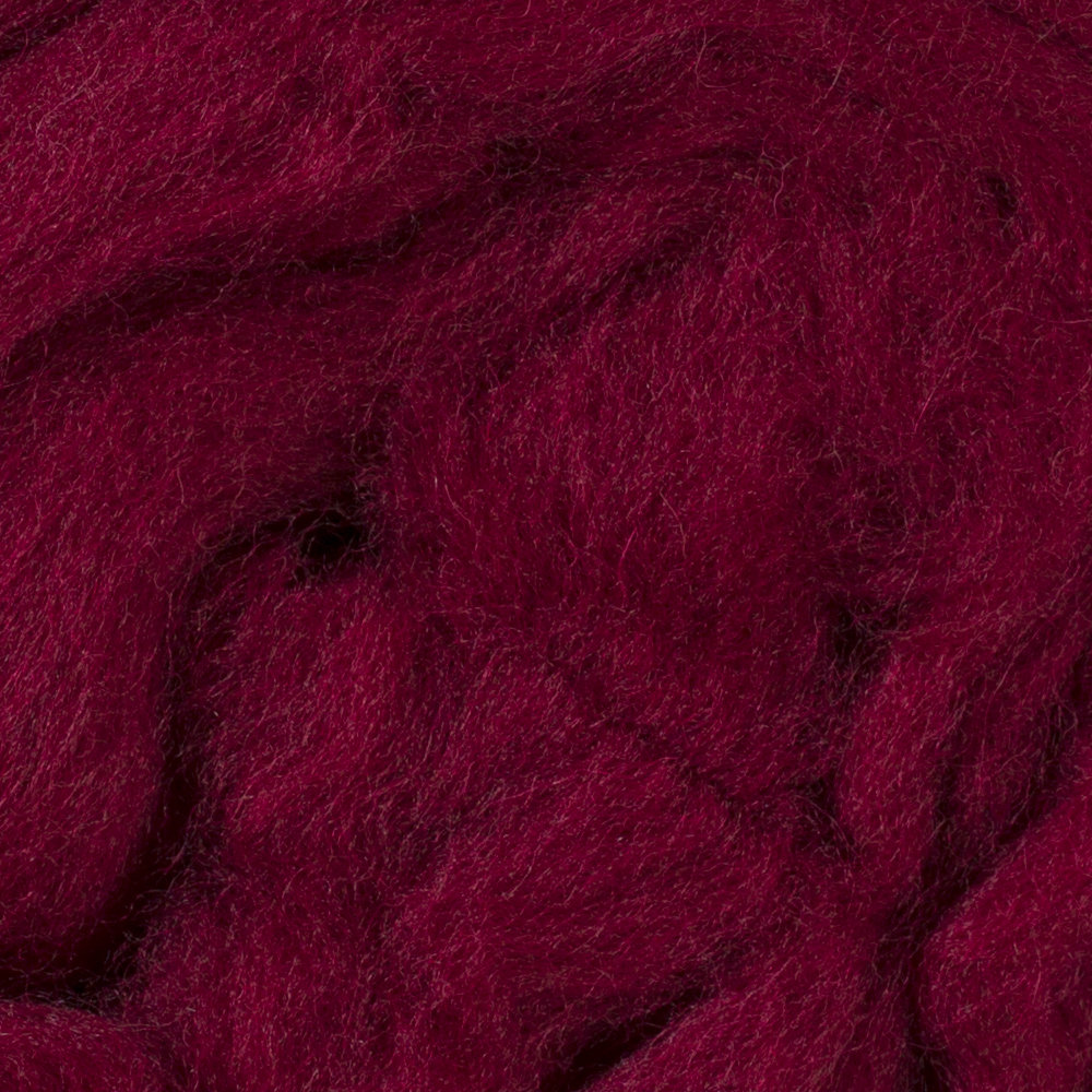 Kartopu Natural Wool Roving Felt, Claret - K110