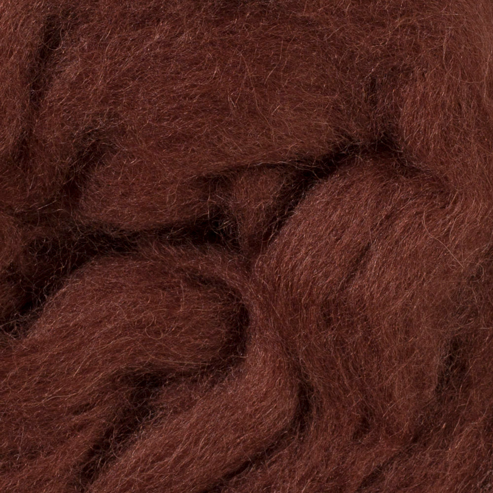 Kartopu Natural Wool Roving Felt, Brown - K818