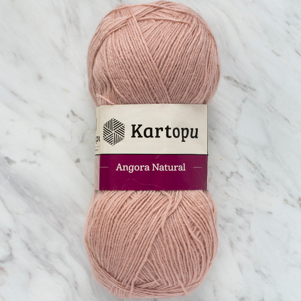 Kartopu Angora Natural Knitting Yarn, Dark Beige - K1872