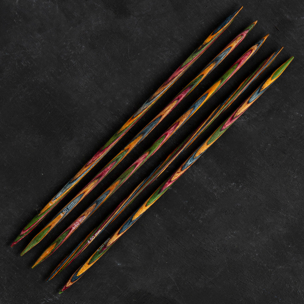 KnitPro Symfonie 4.5mm 20cm Double Pointed Needle Set of 5 - 20110