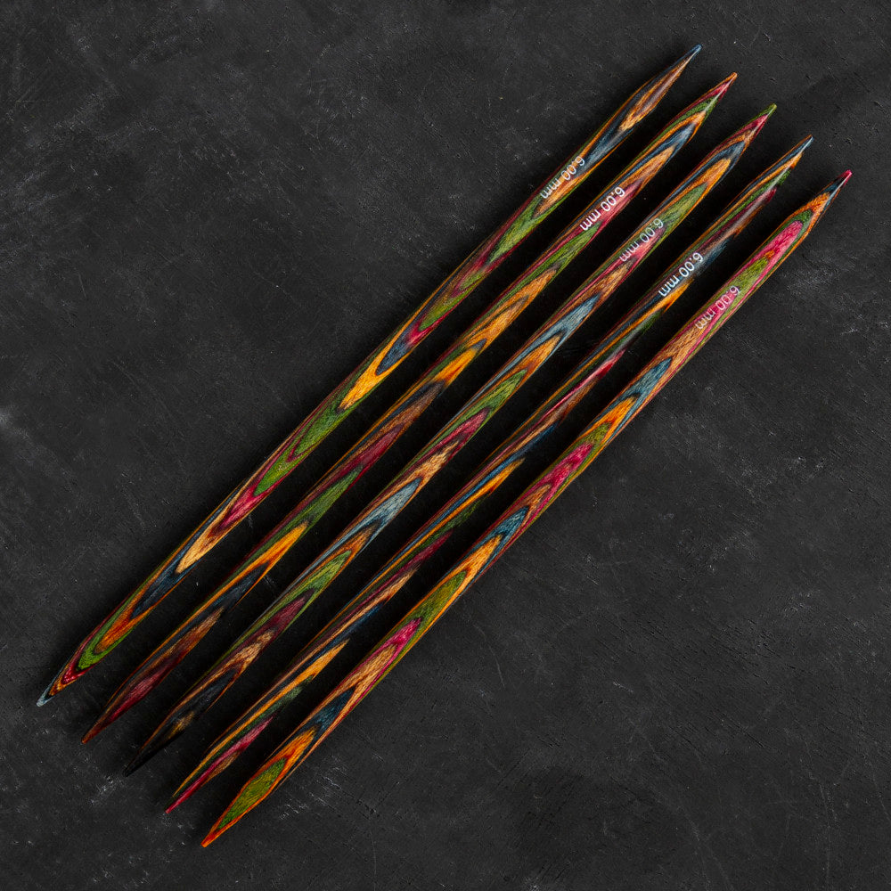 KnitPro Symfonie 6mm 20cm Double Pointed Needle Set of 5 - 20113