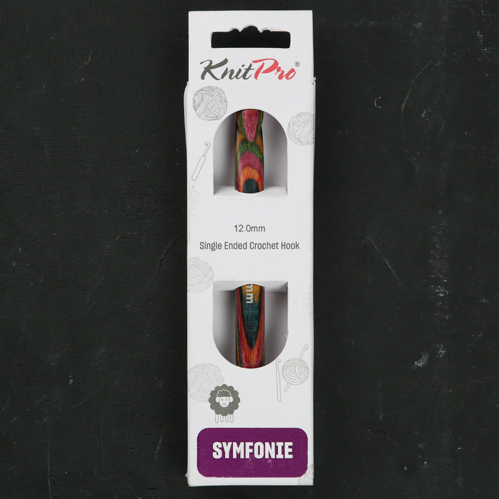 KnitPro Symfonie Wood Wool Crochet Hook 12.0mm - 20715