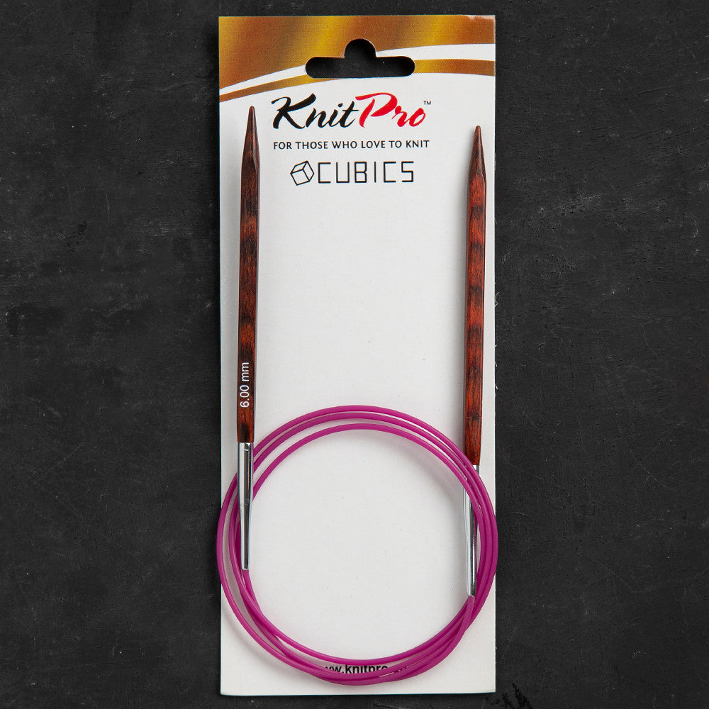 KnitPro Symfonie Cubics 6mm 100cm Cubic Circular Needle - 25348