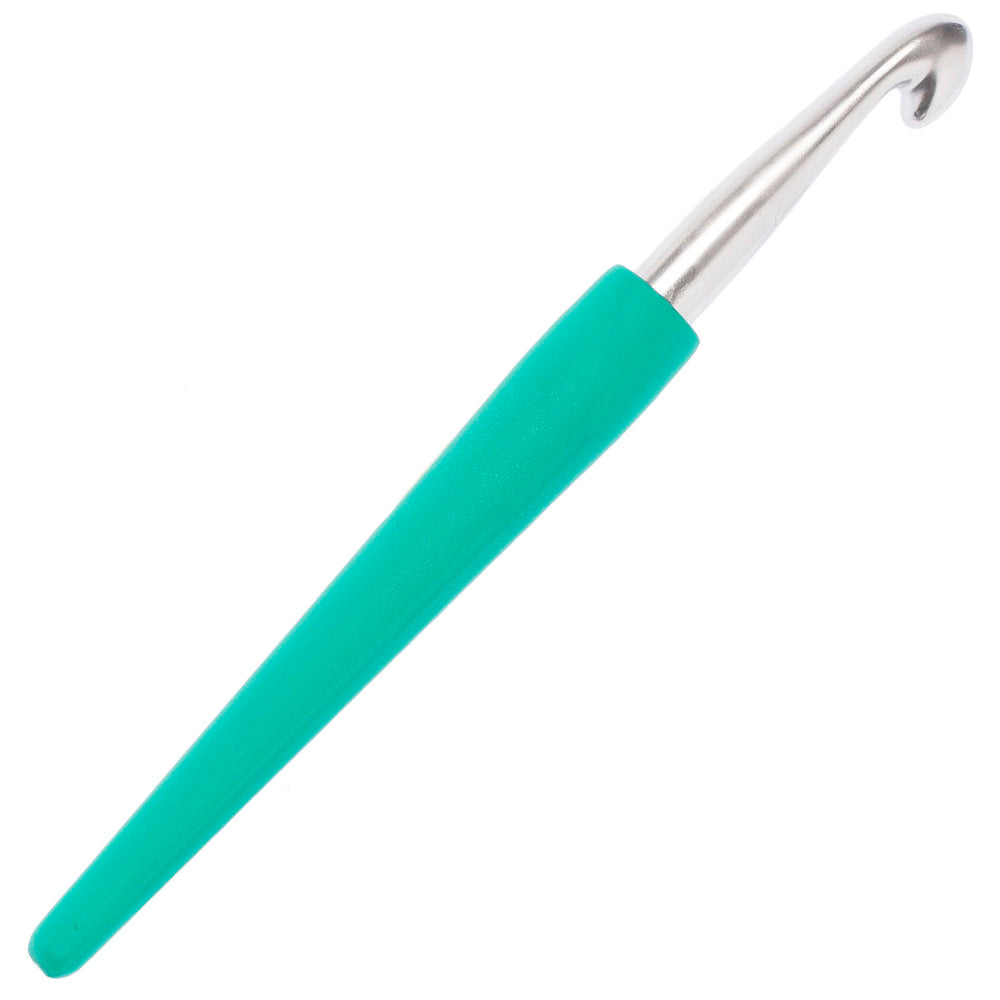 KnitPro Waves 10mm Green Soft Handle Crochet Hook - 30918