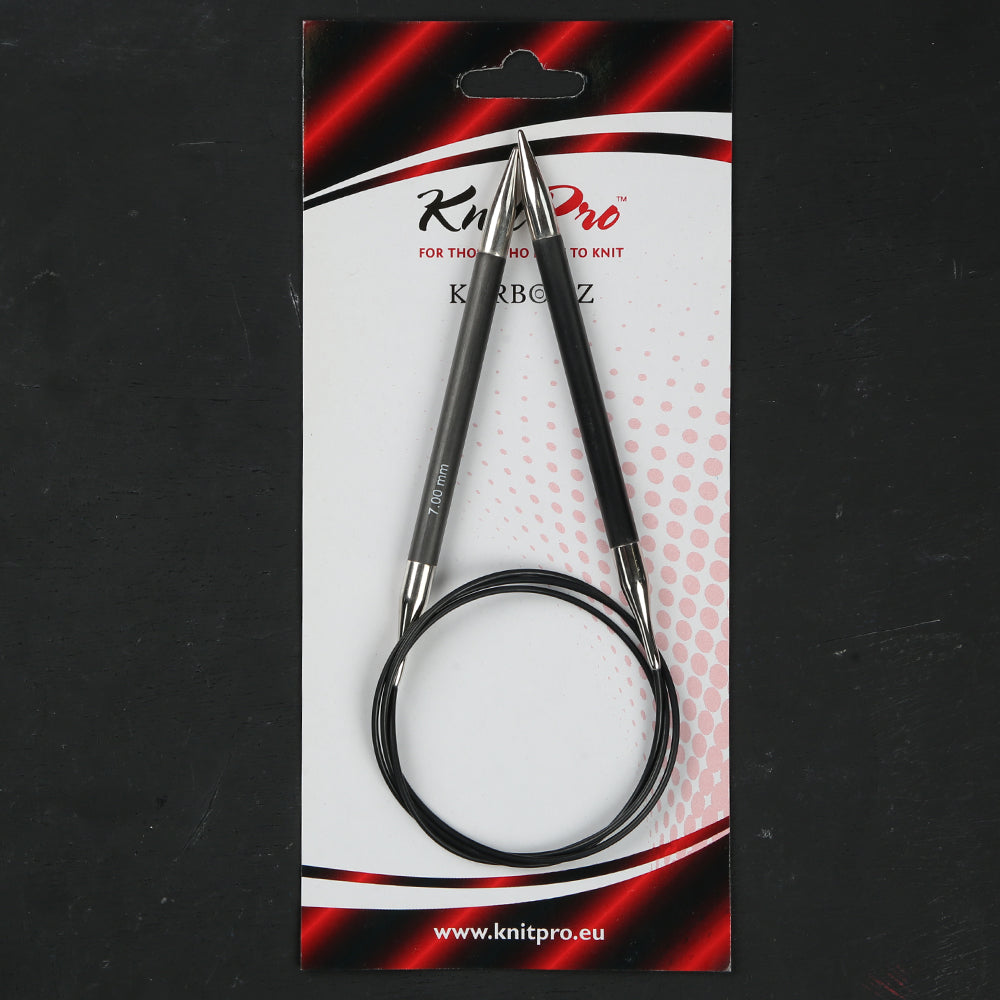 KnitPro Karbonz 7mm 100cm Circular Knitting Needles - 41215