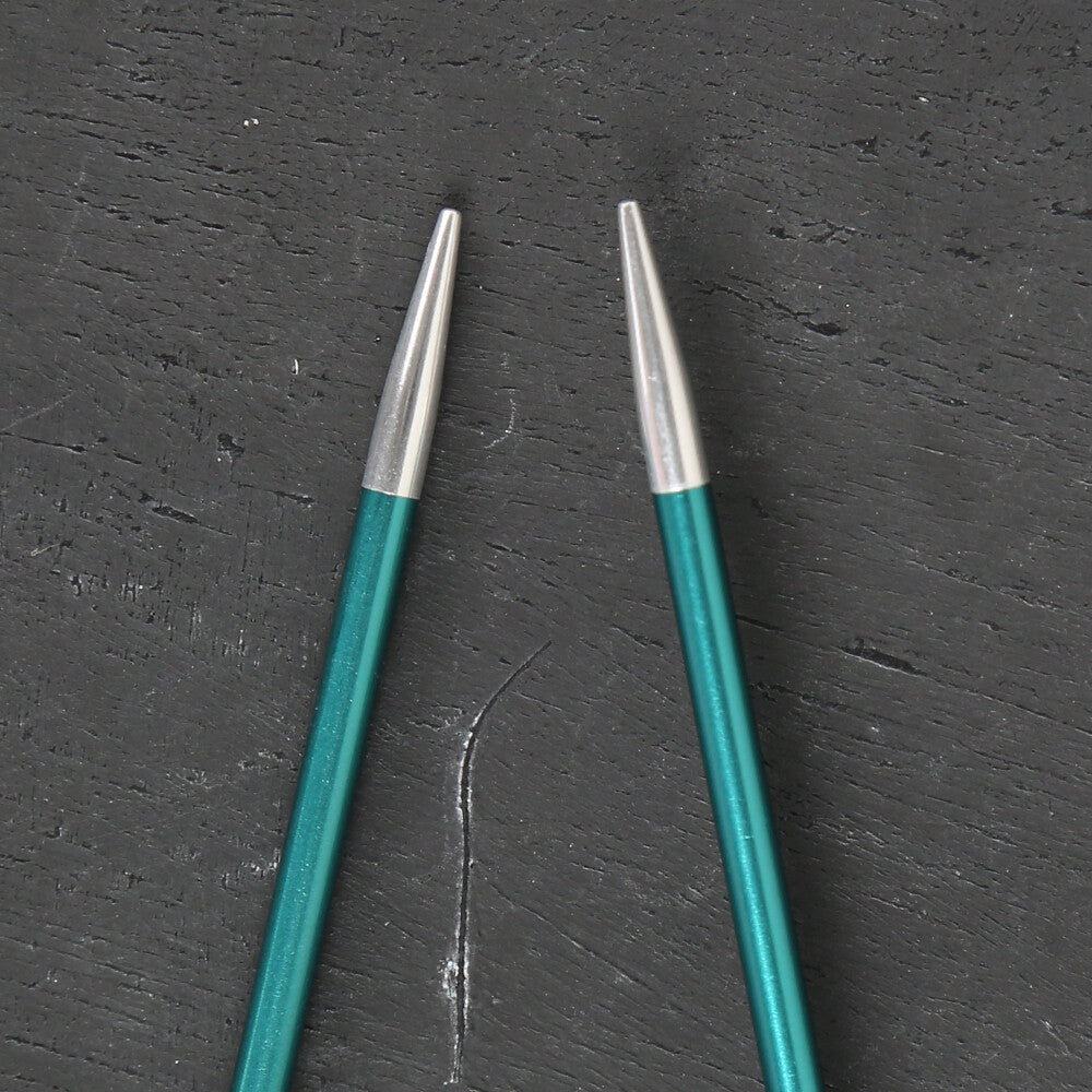 KnitPro Zing 3.25 mm 60 Cm Metal Circular Needles, Green - 47096