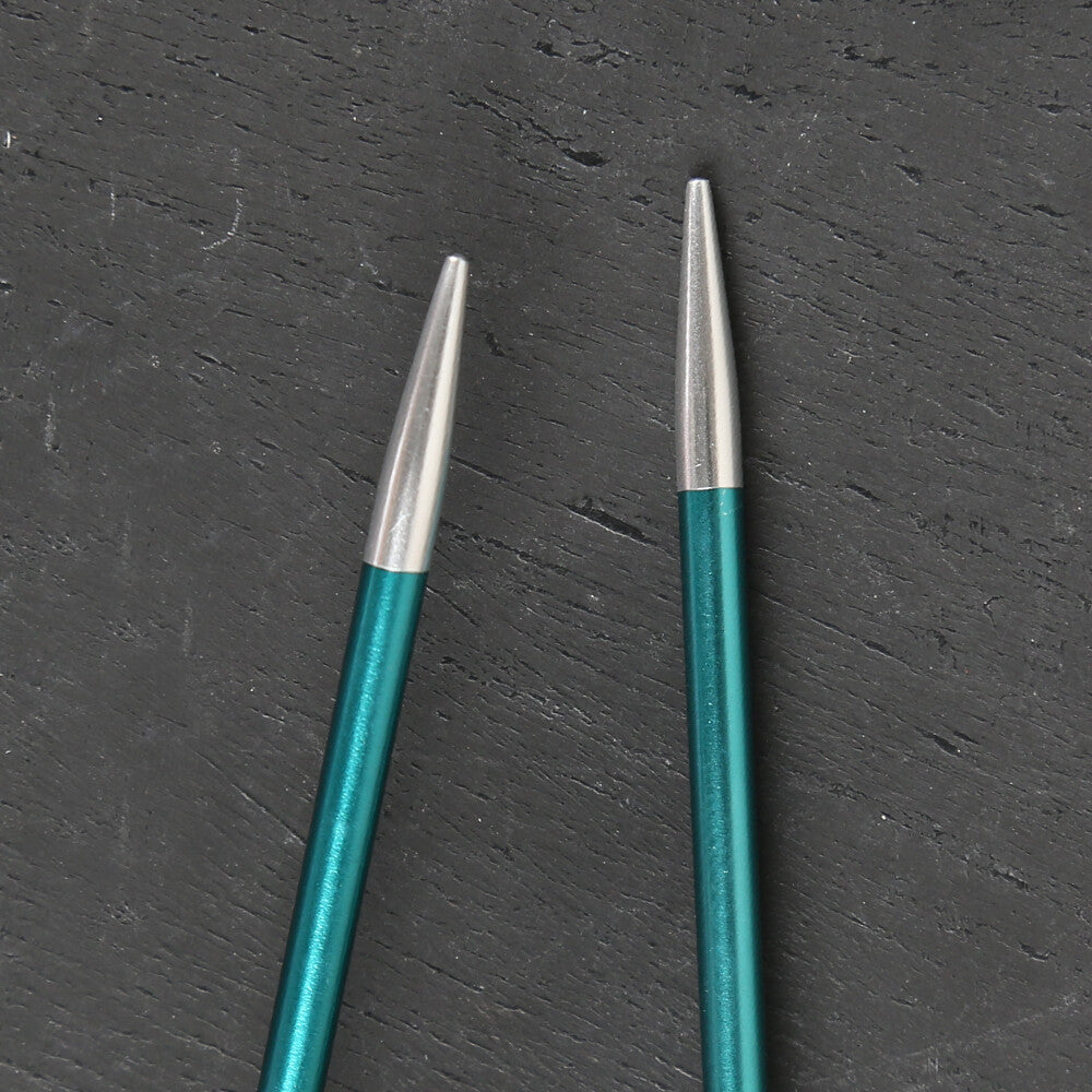 KnitPro Zing 3.25 mm 100 Cm Metal Circular Needles, Green - 47156